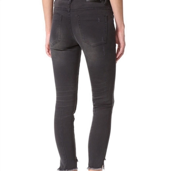 One Teaspoon Freebird II low rise black distressed skinny jeans - Picture 2 of 11